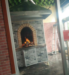砖砌伐木炭挂炉烤鸭炉